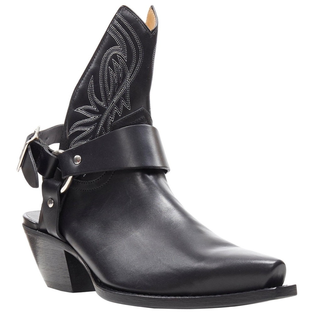 R13 Harness Leather Half Cowboy Boots